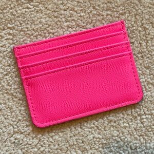 Evereve Neon Pink Card Case Wallet